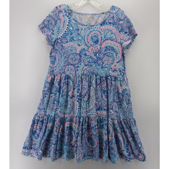Lilly Pulitzer Dresses & Skirts - Lilly Pulitzer Dress Medium Babydoll Mini Tiered Seashell Nautical